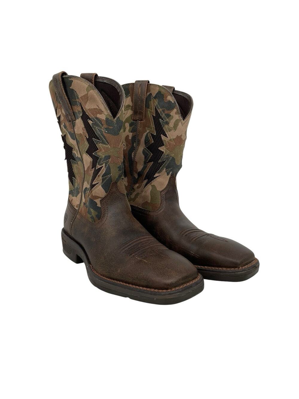 Ariat Ridgeback VentTEK Western Boot Square Toe Brown Men’s Size 10 D